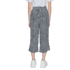 Only Black Viscose Cropped Pant -   -  Only.