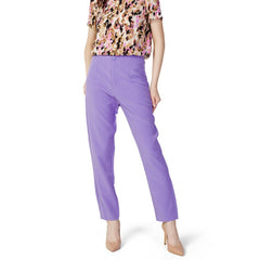 Only Purple Polyester Pant -   -  Only.