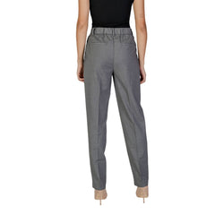 Vila Clothes Gray Polyester Pant -   -  Vila Clothes.