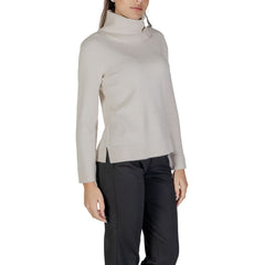 Street One Cream Viscose Turtleneck -   -  Street One.