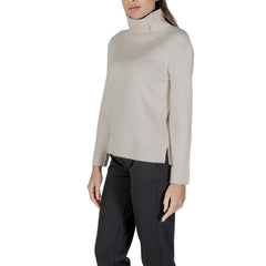 Street One Cream Viscose Turtleneck -   -  Street One.