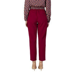 Vila Clothes Bordeaux Polyester Pant -   -  Vila Clothes.