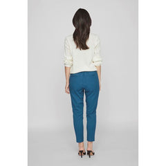Vila Clothes Blue Polyester Pant -   -  Vila Clothes.