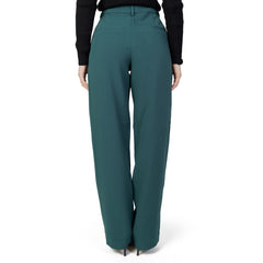 Vila Clothes Green Recycled Polyester Pant -   -  Vila Clothes.