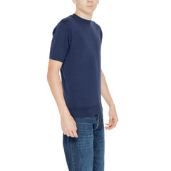 Hamaki-Ho Blue Cotton Sweater -   -  Hamaki-Ho.