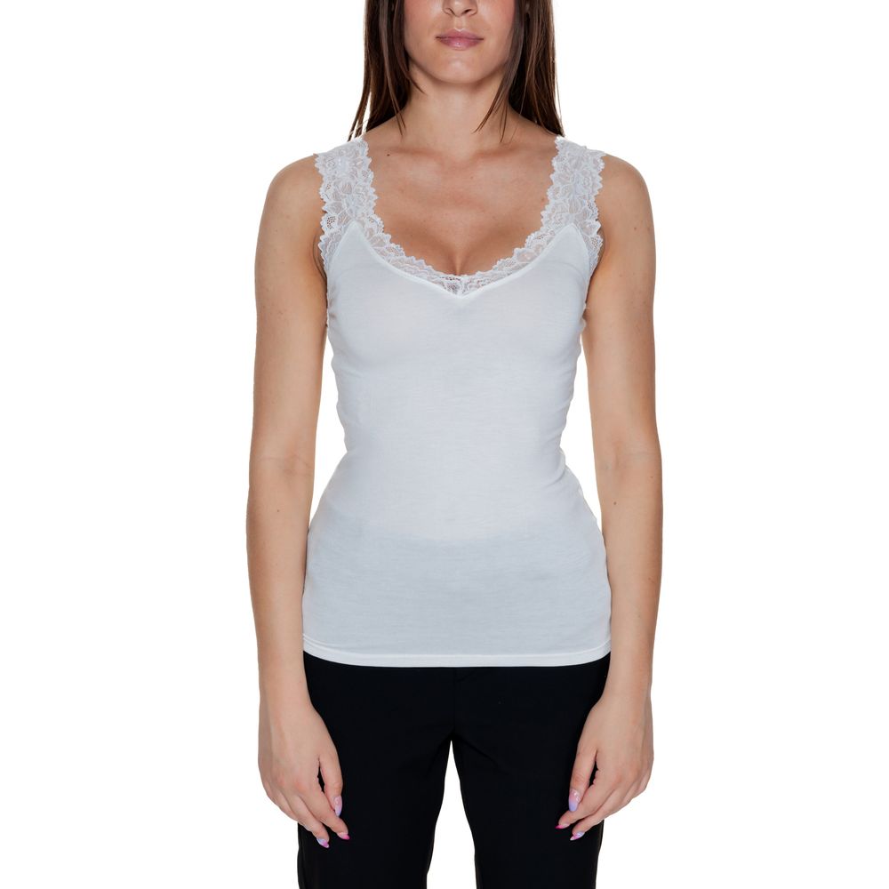 Vero Moda White Viscose Tank Top -   -  Vero Moda.