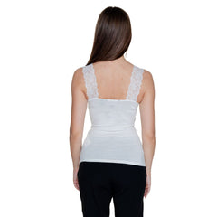 Vero Moda White Viscose Tank Top -   -  Vero Moda.