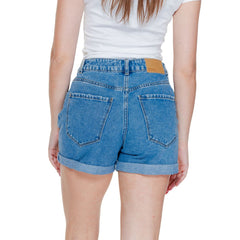 Vero Moda Light Blue Cotton Short -   -  Vero Moda.