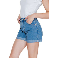 Vero Moda Light Blue Cotton Short -   -  Vero Moda.