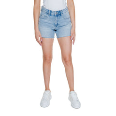 Vero Moda Light Blue Cotton Short -   -  Vero Moda.