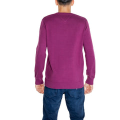 Tommy Hilfiger Jeans Purple Organic Cotton Sweater -   -  Tommy Hilfiger Jeans.