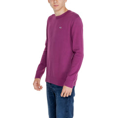 Tommy Hilfiger Jeans Purple Organic Cotton Sweater -   -  Tommy Hilfiger Jeans.