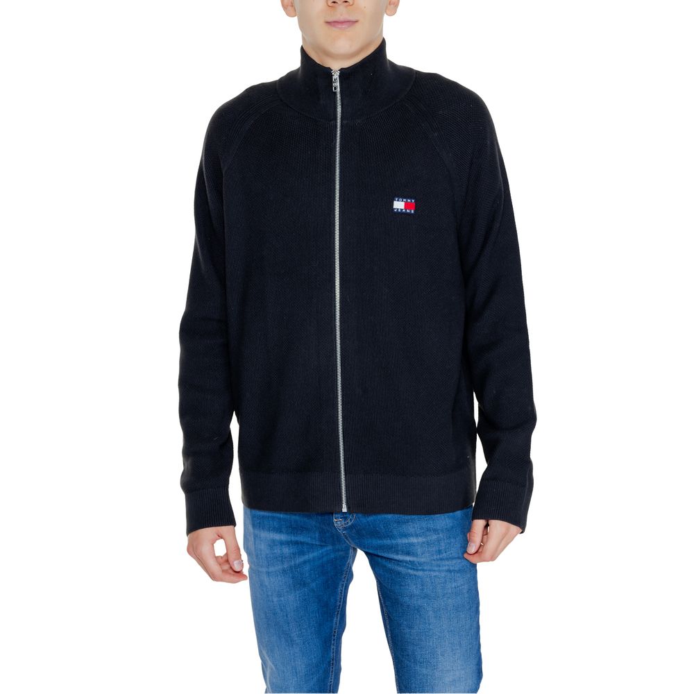 Tommy Hilfiger Jeans Black Cotton Cardigan -   -  Tommy Hilfiger Jeans.