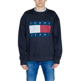 Tommy Hilfiger Jeans Black Cotton Sweatshirt -   -  Tommy Hilfiger Jeans.