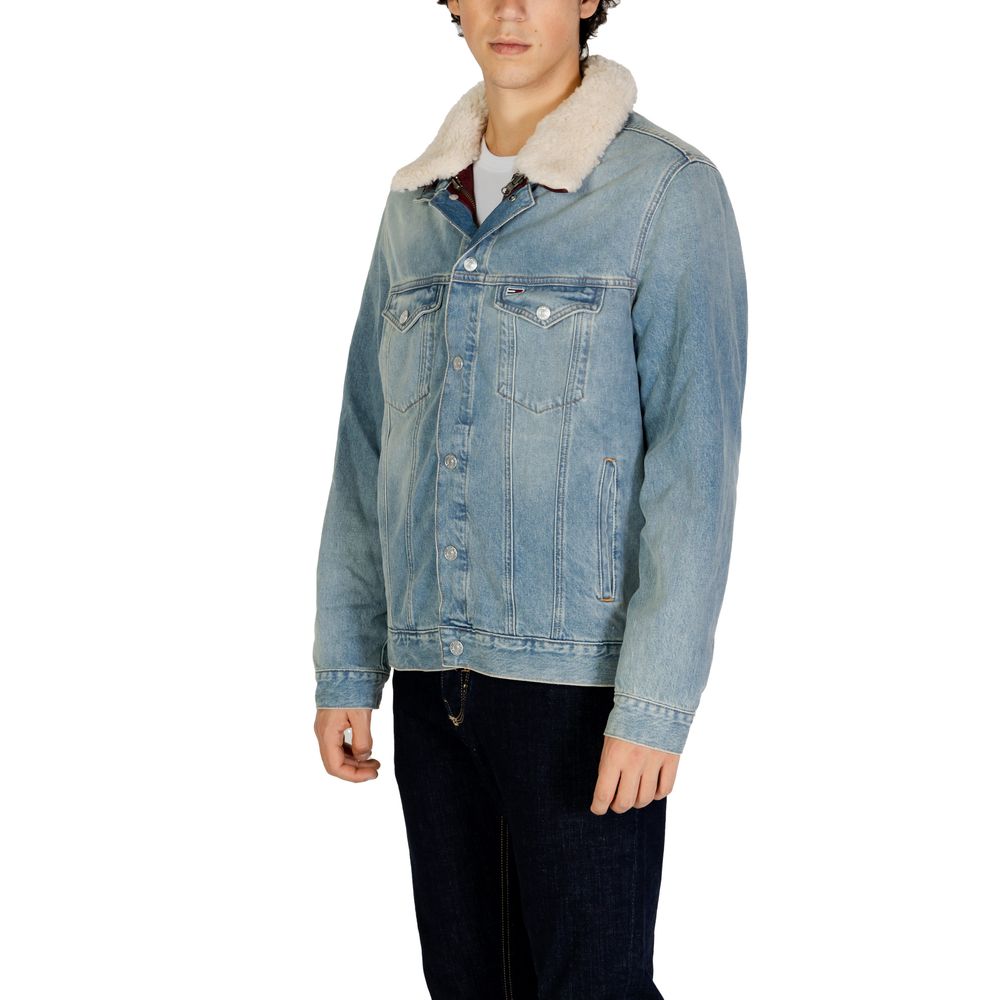 Tommy Hilfiger Jeans Light Blue Cotton Jackets & Coat -   -  Tommy Hilfiger Jeans. Tommy Hilfiger Jeans Light Blue Cotton Jackets & Coat -   -  Tommy Hilfiger Jeans.