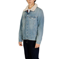Tommy Hilfiger Jeans Light Blue Cotton Jackets & Coat -   -  Tommy Hilfiger Jeans.