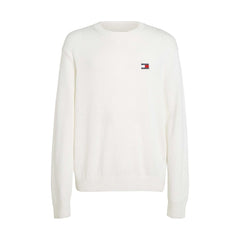 Tommy Hilfiger Jeans White Recycled Polyester Sweater -   -  Tommy Hilfiger Jeans.