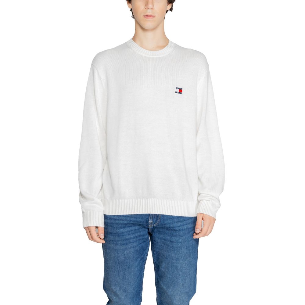 Tommy Hilfiger Jeans White Recycled Polyester Sweater -   -  Tommy Hilfiger Jeans. Tommy Hilfiger Jeans White Recycled Polyester Sweater -   -  Tommy Hilfiger Jeans.