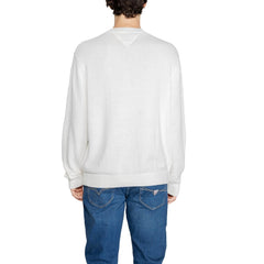 Tommy Hilfiger Jeans White Recycled Polyester Sweater -   -  Tommy Hilfiger Jeans.