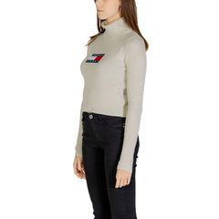 Tommy Hilfiger Jeans Beige Recycled Polyester Sweater -   -  Tommy Hilfiger Jeans.