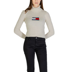 Tommy Hilfiger Jeans Beige Recycled Polyester Sweater -   -  Tommy Hilfiger Jeans.