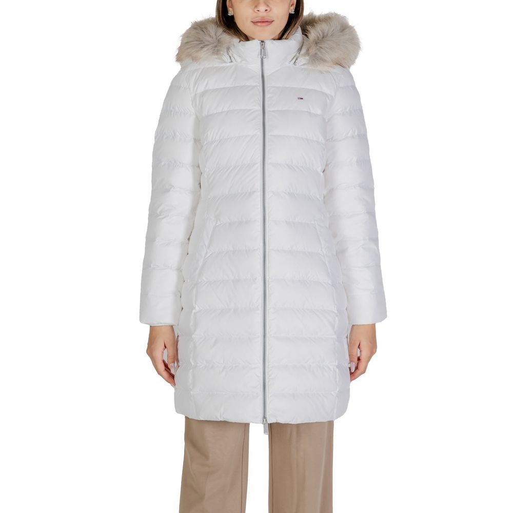Tommy Hilfiger Jeans White Recycled Polyester Jackets & Coat -   -  Tommy Hilfiger Jeans.