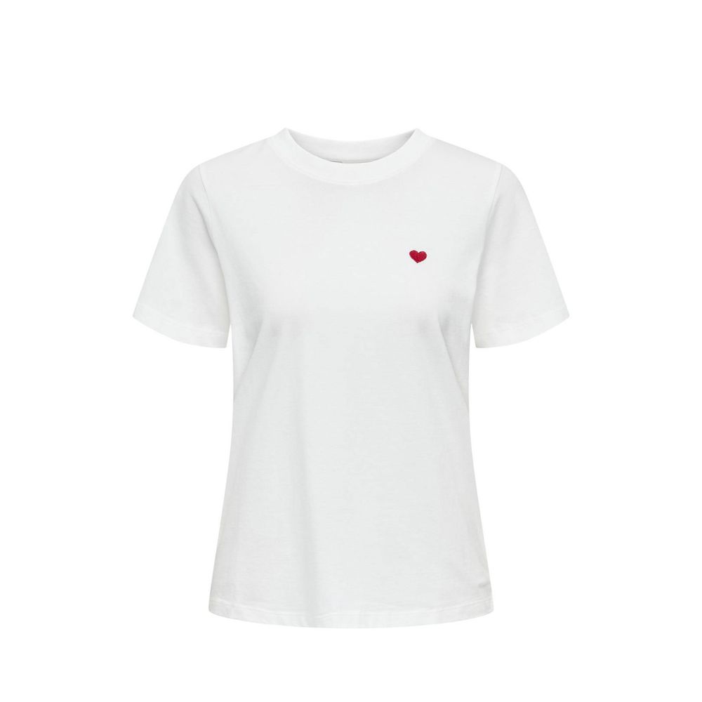 Jacqueline De Yong White Cotton T-Shirt -   -  Jacqueline De Yong.