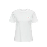 Jacqueline De Yong White Cotton T-Shirt -   -  Jacqueline De Yong.