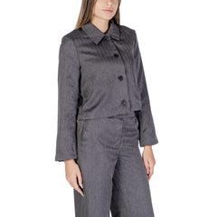 Jacqueline De Yong Gray Polyester Blazer -   -  Jacqueline De Yong.