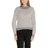 Jacqueline De Yong Gray Polyester Sweater -   -  Jacqueline De Yong.
