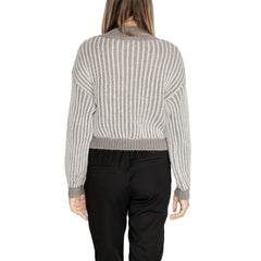 Jacqueline De Yong Gray Polyester Sweater -   -  Jacqueline De Yong.