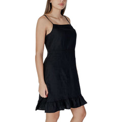B.Young Black Linen Midi -   -  B.Young.