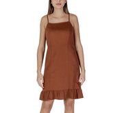 B.Young Brown Linen Midi -   -  B.Young.
