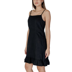 B.Young Black Linen Midi -   -  B.Young.