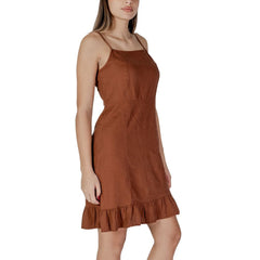 B.Young Brown Linen Midi -   -  B.Young.