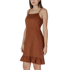 B.Young Brown Linen Midi -   -  B.Young.