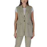 B.Young Green Polyester Waistcoat -   -  B.Young.