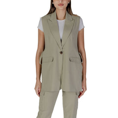 B.Young Green Polyester Waistcoat -   -  B.Young.
