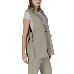 B.Young Green Polyester Waistcoat -   -  B.Young.
