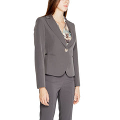 Rinascimento Gray Polyester Blazer -   -  Rinascimento.