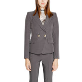 Rinascimento Gray Polyester Blazer -   -  Rinascimento.