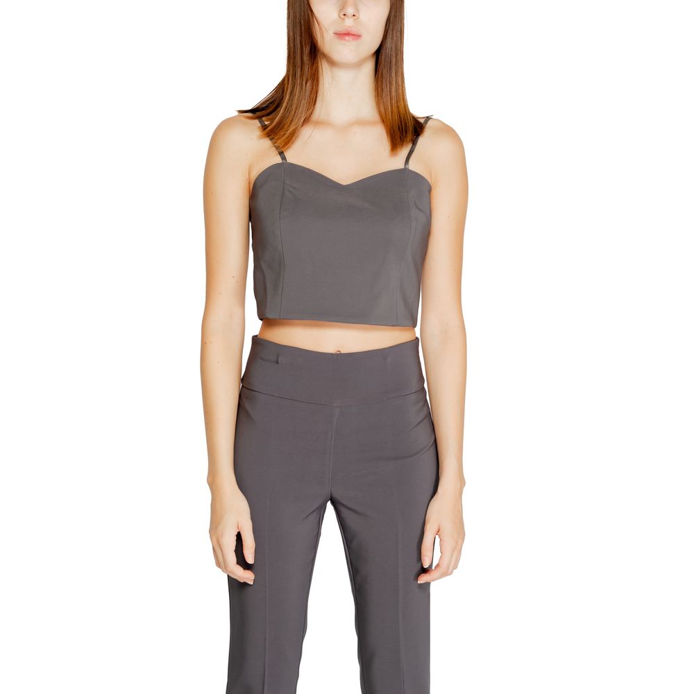 Rinascimento Gray Polyester Top -   -  Rinascimento.