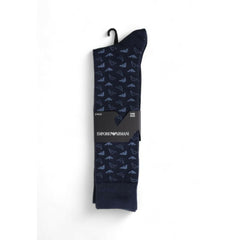Emporio Armani Underwear Blue Cotton Sock -  Men´s Socks -  Emporio Armani Underwear.