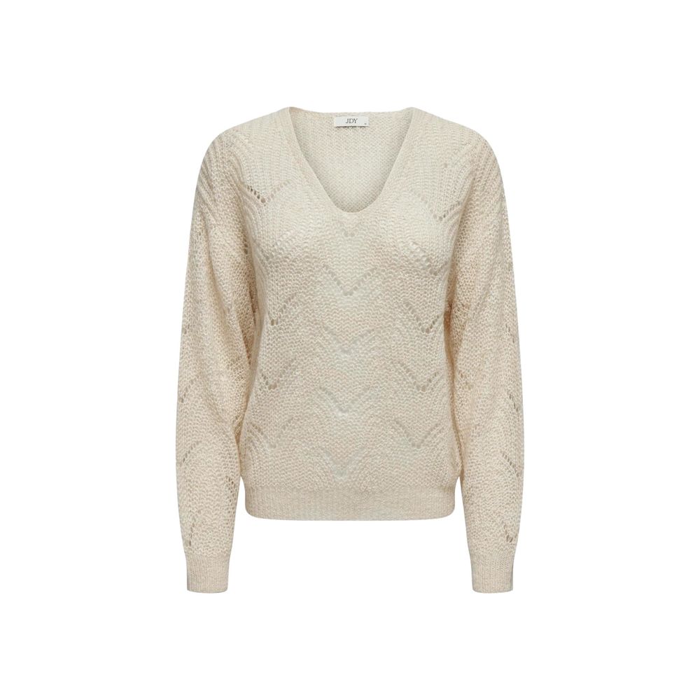 Jacqueline De Yong Cream Marabou Sweater -   -  Jacqueline De Yong.