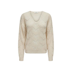 Jacqueline De Yong Cream Marabou Sweater -   -  Jacqueline De Yong.