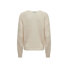 Jacqueline De Yong Cream Marabou Sweater -   -  Jacqueline De Yong.