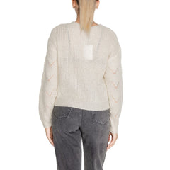 Jacqueline De Yong Cream Marabou Sweater -   -  Jacqueline De Yong.