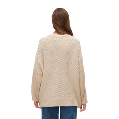 Vero Moda Beige Cotton Sweater -   -  Vero Moda.