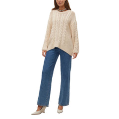 Vero Moda Beige Cotton Sweater -   -  Vero Moda.