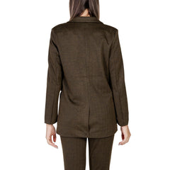 ICHI Green Polyester Blazer -   -  ICHI.